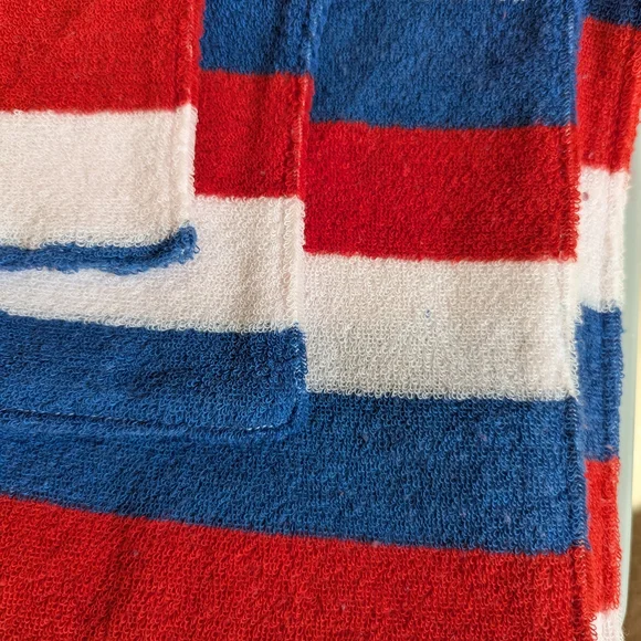 Washcloth Set- Red, White, and Blue Striped - Picture 3 of 4